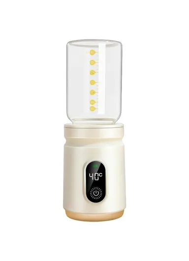 Portable Baby Milk Bottle Warmer Breast Formula Milk 4 Temperature Settings Wireless Travel Heater