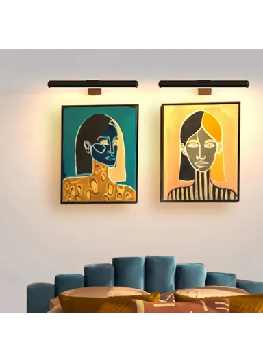 32cm Oval Magnetic Bathroom Mirror Light 3 Color Temperatures Picture Lamp with Remote