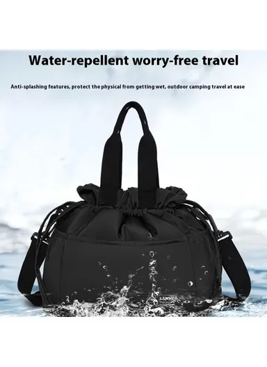 11L Nylon Lunch Bag Insulated Tote for Work Travel Lightweight Portable Multi-Layer Storage Bag - Light Grey