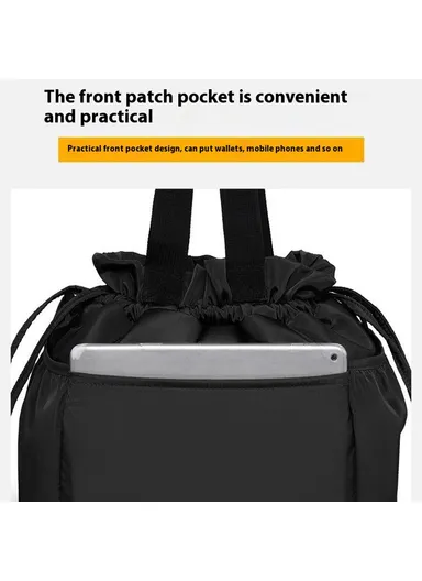 11L Nylon Lunch Bag Insulated Tote for Work Travel Lightweight Portable Multi-Layer Storage Bag - Light Brown