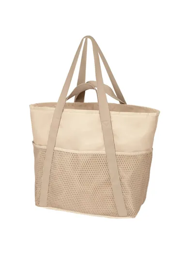 Waterproof Beach Bag Travel Swimming Tote Anti Sand Carry for Outdoor, Vacation &amp; Pool - Beige