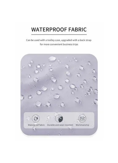 30L Multi-function Laptop Backpack Nylon Travel Shoulder Bag with USB Port - Light Purple