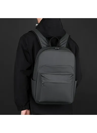 Men Backpack Business Casual Daypack Outdoor Travel Waterproof Double Shoulder Bag 3425 - Grey