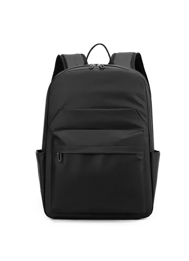 Men Backpack Business Casual Daypack Outdoor Travel Waterproof Double Shoulder Bag 3425 - Black