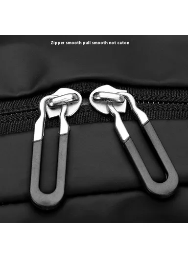 Men Backpack Business Casual Daypack Outdoor Travel Waterproof Double Shoulder Bag 3425 - Dark Blue