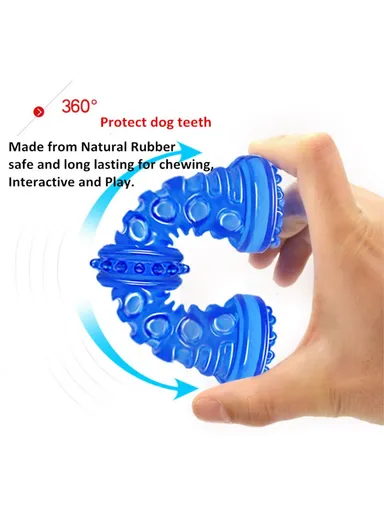 Durable Molar Stick Teeth Cleaning Chew Toy for Pet Dog, Large - Blue