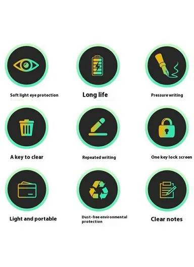 8.5-inch Cartoon Butterfly LCD Handwriting Board Kids Color Drawing Writing Graffiti Memo Pad - Baby Blue