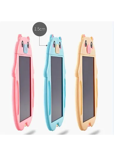 9-inch Writing Tablet Drawing Pad Handwriting Writing Board  for Children Kids Office, Home, School - Rabbit/Pink