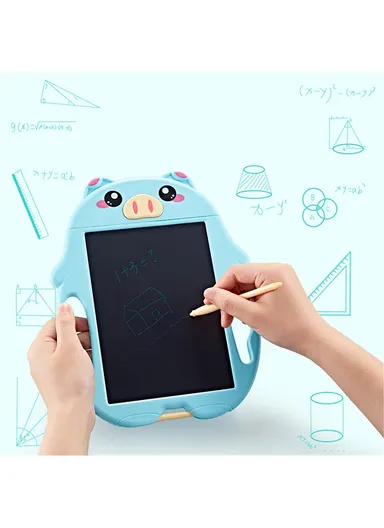 9-inch Writing Tablet Drawing Pad Handwriting Writing Board  for Children Kids Office, Home, School - Rabbit/Pink