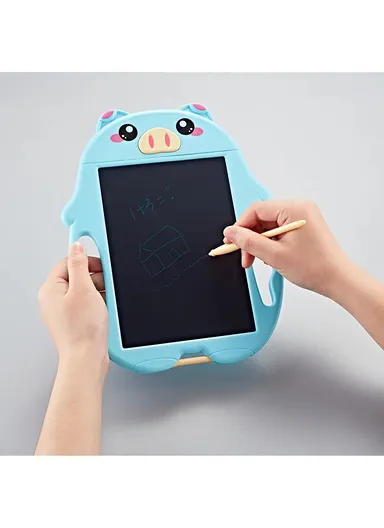 9-inch Writing Tablet Drawing Pad Handwriting Writing Board  for Children Kids Office, Home, School - Rabbit/Pink