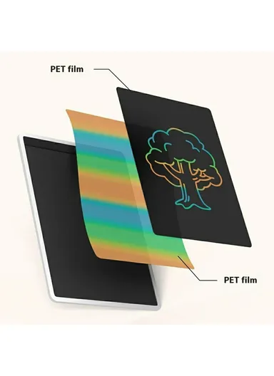 13.5-inch LCD Small Blackboard Kids Doodle Handwriting Board, Colorful Version