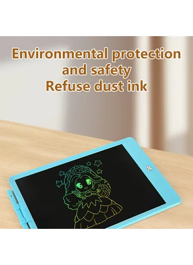 10" LCD Handwriting Board Color Drawing Writing Graffiti Memo Pad with Pen - Yellow