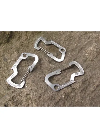 D Shaped Stainless Steel Multi-functional Opener for Outdoor Activities