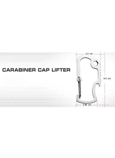 D Shaped Stainless Steel Multi-functional Opener for Outdoor Activities