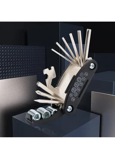 16-in-1 Allen Screwdriver Kit Precision Cycling Mechanic Repair Tool for Bike Motorcycle Tire - 1Pc