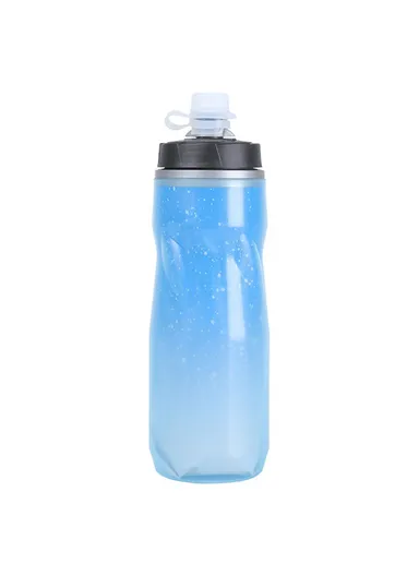 Insulated Cycling Water Bottle Fluorescent Squeeze Sport Bottle (BPA-Free, No FDA) - Ocean Bubbles