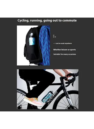 Insulated Cycling Water Bottle Fluorescent Squeeze Sport Bottle (BPA-Free, No FDA) - Ocean Bubbles