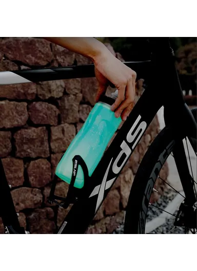 Insulated Cycling Water Bottle Fluorescent Squeeze Sport Bottle (BPA-Free, No FDA) - Simple Lines