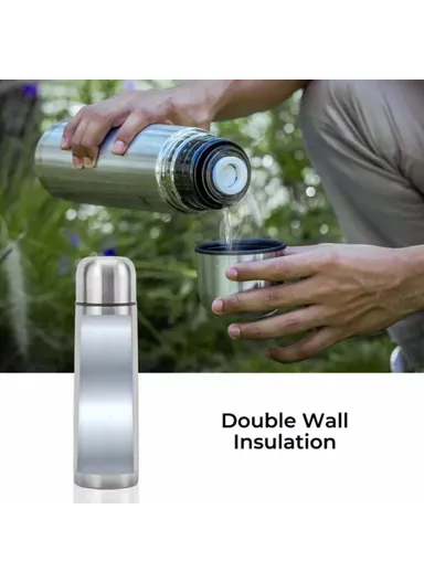 1000ml Stainless Steel Vacuum Insulated Kettle Thermal Water Bottle for Travel Outdoor (BPA Free, No FDA)