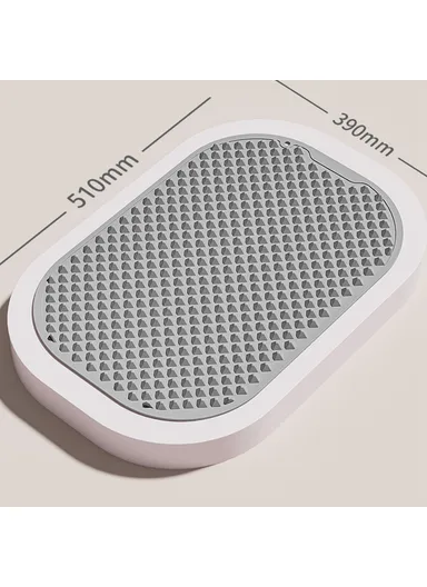 Foot Massage Mat Silicone Acupressure Board for Reflexology Pressure Point Therapy - Grey