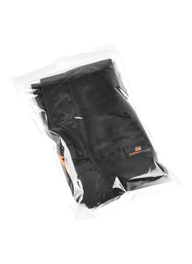 Drawstring Mesh Laundry Storage Bag Litter Pouch Multifunction Fishing Net Easy Folding for Travelling Camping Hiking - Black / XXL 