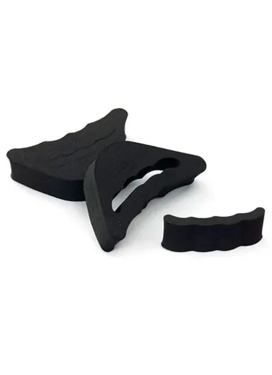 Forefoot Insert Pad, High Heels Toe Plug Sponge, Shoes Cushion Feet Filler Half Insoles - Black