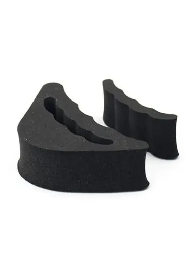 Forefoot Insert Pad, High Heels Toe Plug Sponge, Shoes Cushion Feet Filler Half Insoles - Black