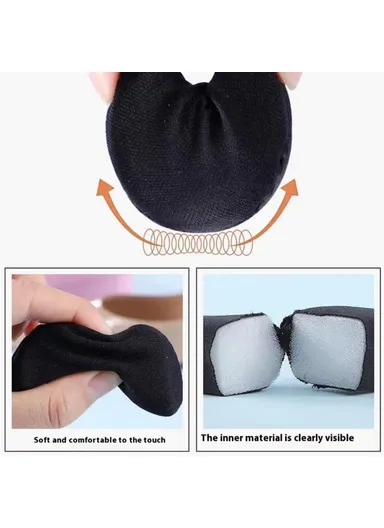 2Pcs Shoe Filler, Women Reusable Oversized Shoe Toe Insert Cushion - Nude