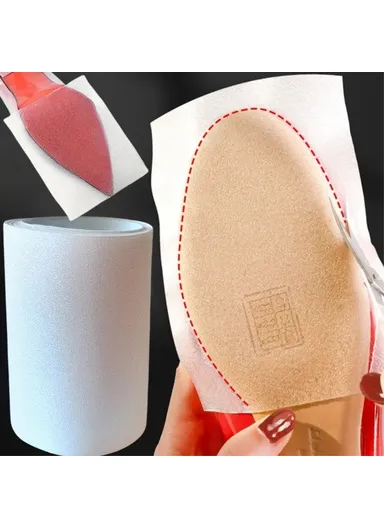 10x50cm Shoes Sole Protector Sticker, Anti-slip Ground Grip Self-adhesive High Heels Sole Tape - Black