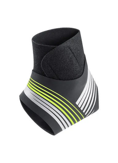 Compression Ankle Brace Support, Adjustable Wrap for Sprained Ankle AB039  - Green / Left Foot / S