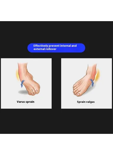 Compression Ankle Brace Support, Adjustable Wrap for Sprained Ankle AB039 - Grey / Right Foot / M