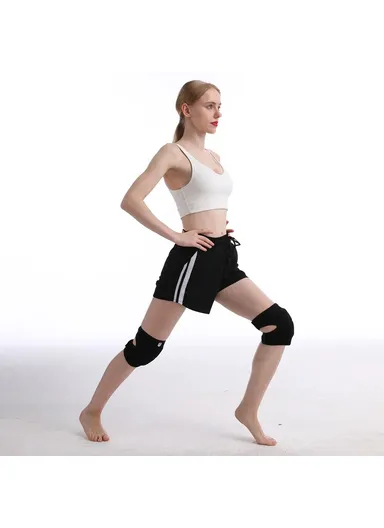 1Pc Adjustable Thickened Sponge Knee Pad, Fitness Basketball Cycling Running Knee Protector KN0182 - L / Grey