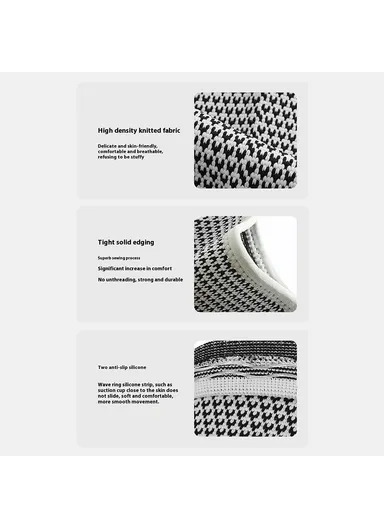 1Pc 3D Knitted Breathable Knee Support, Sports Compression Knee Sleeve for Basketball Cycling Running AB204 - M