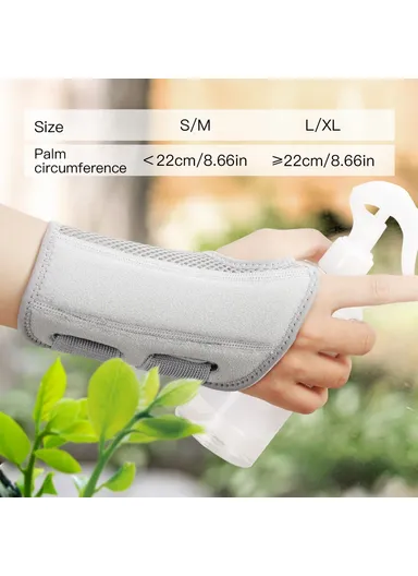 1Pc Breathable Wrist Joint Support, Adjustable Compression Wrist Brace for Outdoor Sports AB042  - Black Left Hand L / XL