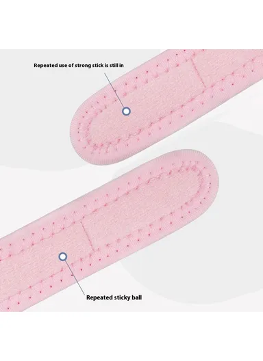 2 Pcs Knee Brace Patella Support Strap, Men Women Sports Running Fitness Compression Knee Protector HJ089 - Pink