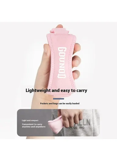 2 Pcs Knee Brace Patella Support Strap, Men Women Sports Running Fitness Compression Knee Protector HJ089 - Pink