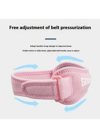 2 Pcs Knee Brace Patella Support Strap, Men Women Sports Running Fitness Compression Knee Protector HJ089 - Light Grey