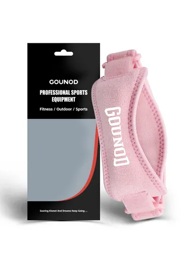 1 Pc Knee Brace Patella Support Strap, Men Women Sports Running Fitness Compression Knee Protector HJ089 - Pink