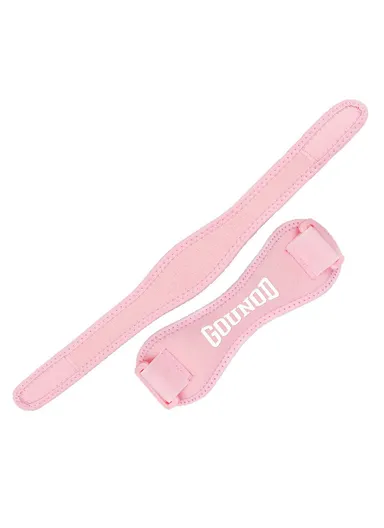 1 Pc Knee Brace Patella Support Strap, Men Women Sports Running Fitness Compression Knee Protector HJ089 - Pink