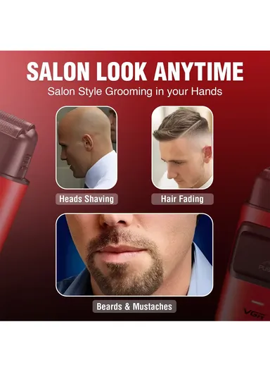 Professional Rechargeable Foil Shaver Titanium Coated Flexing Foils with 180 min Runtime V-307 - Blue