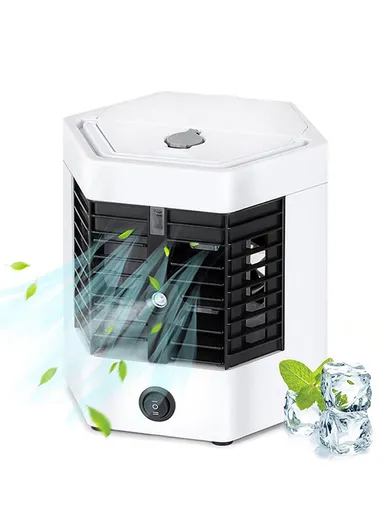 USB Arctic Cool Ultra-Pro Personal Air Cooler with Mist Function, Ice Chamber &amp; Multi-Directional Air Vent 
