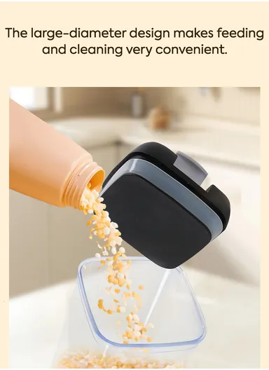 5Pcs Transparent Airtight Food Storage Canisters with Durable Plastic Lids