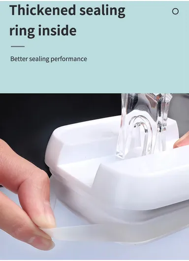 6Pcs Transparent Airtight Food Storage Canisters with Durable Plastic Lids