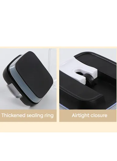 6Pcs Transparent Airtight Food Storage Canisters with Durable Plastic Lids