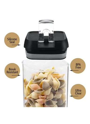 7Pcs Transparent Airtight Food Storage Canisters with Durable Plastic Lids JN-331