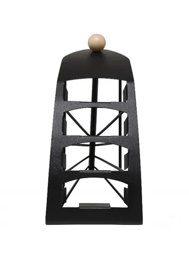 4-Slot Metal Remote Organizer with Mesh Design &amp; Steel Base (L20 x W11 x H18)cm