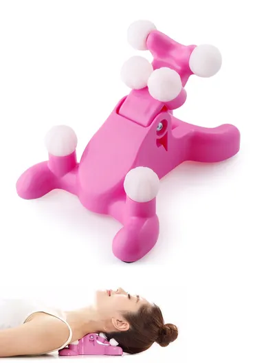 Cervical Neck Massage Device for Relaxation &amp; Muscle Relief (W20 × D15 × H13.5)cm