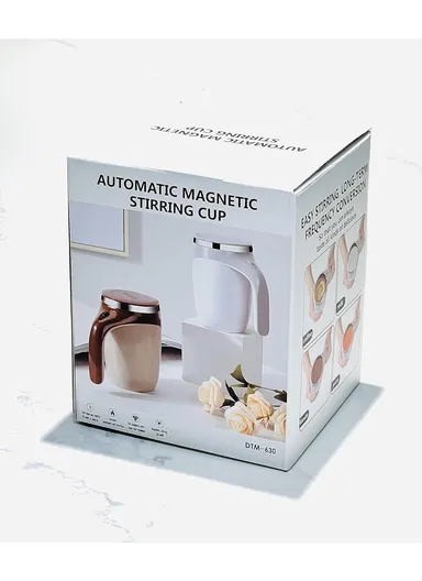 430ml Automatic Self-Stirring Cup, Heat-Resistant Travel Mug for Coffee, Milk, Tea &amp; More