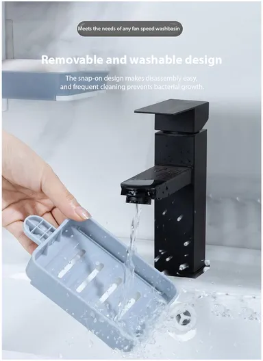 3-Layer No-Drill Bathroom Shower Organizer Rack – White