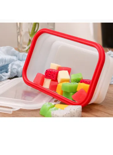 4PCS Foldable Silicone Food Containers with Leak-Proof Lids